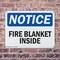Signmission Fire Blanket Inside OSHA Notice Sign, Plastic, 10in W x 7in L, 2PK OS-2PACK-NS-P-710-L-12552 - alternate 8